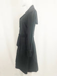 Moschino Black Belted Trench Coat Size 12
