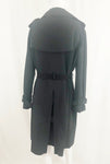 Moschino Black Belted Trench Coat Size 12