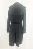 Moschino Black Belted Trench Coat Size 12