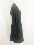 Moschino Black Belted Trench Coat Size 12