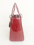 Lady Dior Medium Patent Leather Bag