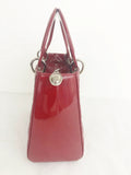 Lady Dior Medium Patent Leather Bag