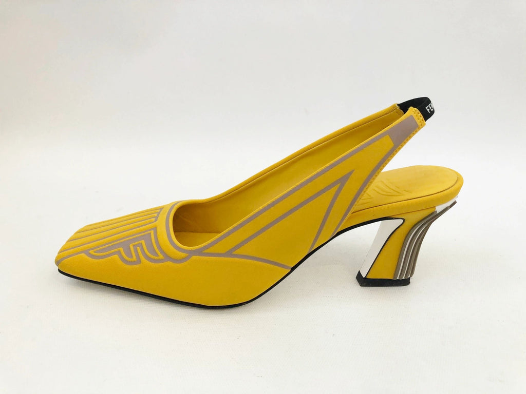 Fendi Nylon Slingback Pump Size It Us) – KMK Luxury