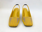 Fendi Nylon Slingback Pump Size 36.5 It (6.5 Us)