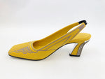 Fendi Nylon Slingback Pump Size 36.5 It (6.5 Us)