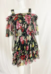 Dolce & Gabbana Ruffle Floral Dress Size S