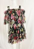 Dolce & Gabbana Ruffle Floral Dress Size S