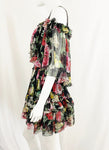 Dolce & Gabbana Ruffle Floral Dress Size S
