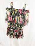 Dolce & Gabbana Ruffle Floral Dress Size S