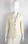 The Row Ivory 3/4 Sleeve Blazer Size 8