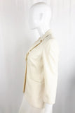 The Row Ivory 3/4 Sleeve Blazer Size 8