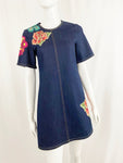 Cinq a Sept Denim Floral Dress Size 2
