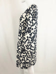 Max Mara Weekend Blue & White Patterned Coat Size 12