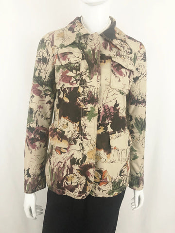 Etro Animal Print Jacket Size S