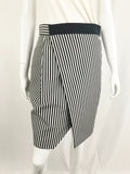 SPORTMAX Striped Wrap Skirt Size 2