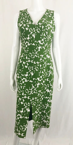 Michael Kors Green Floral Dress Size 8