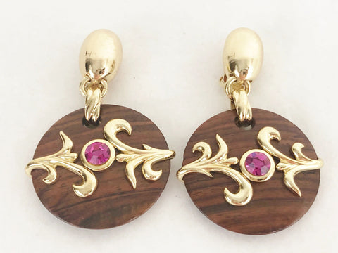 Dominique Aurientis Jeweled Clip Earrings